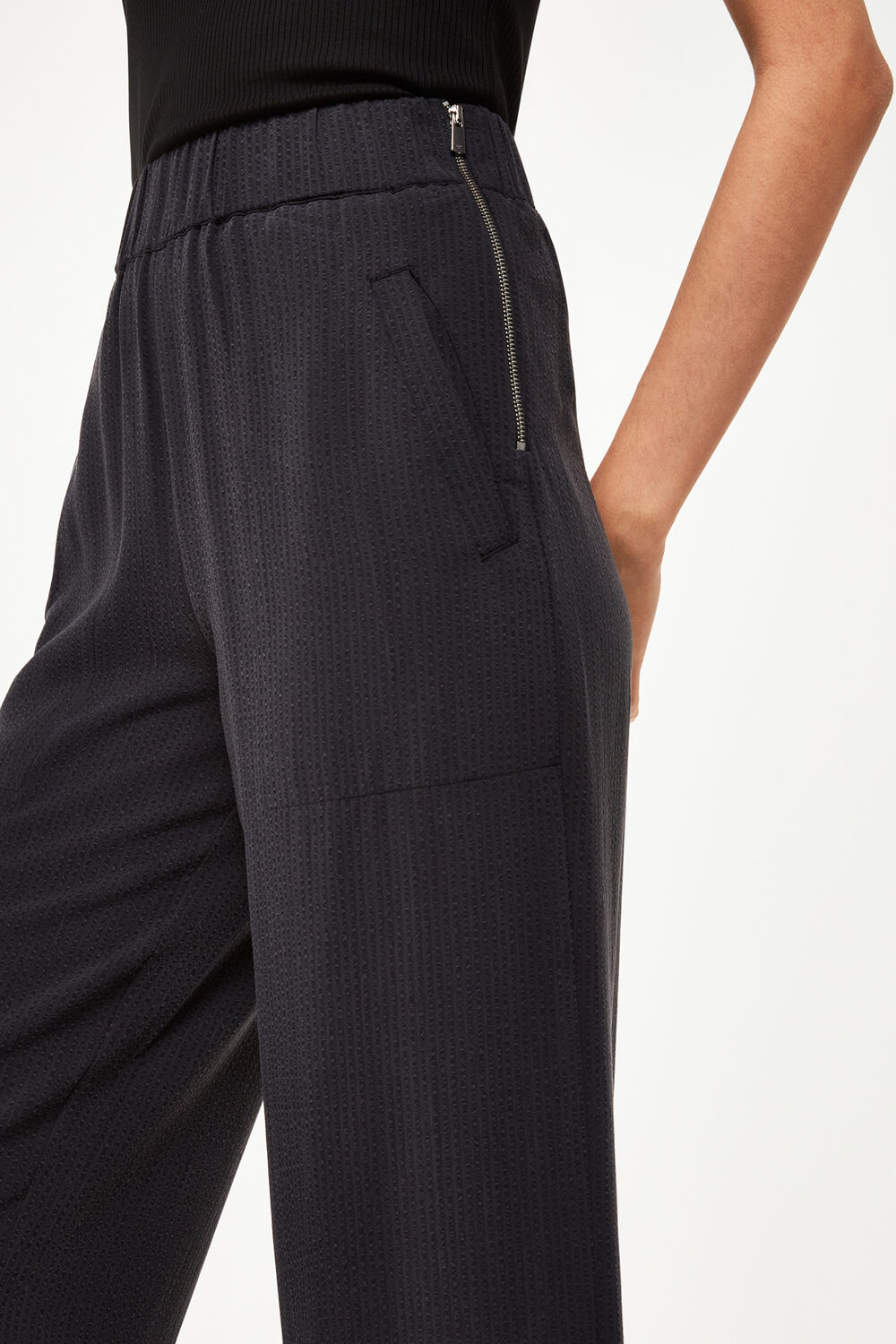 Black Jade Side Zip Trouser