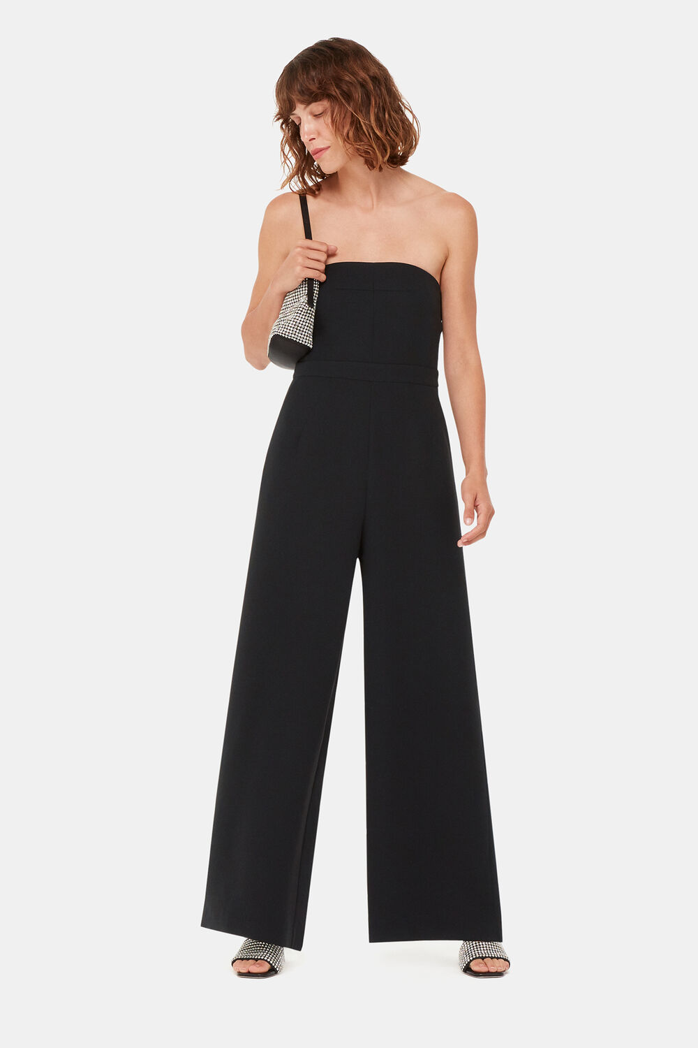 Black Brianna Bandeau Jumpsuit