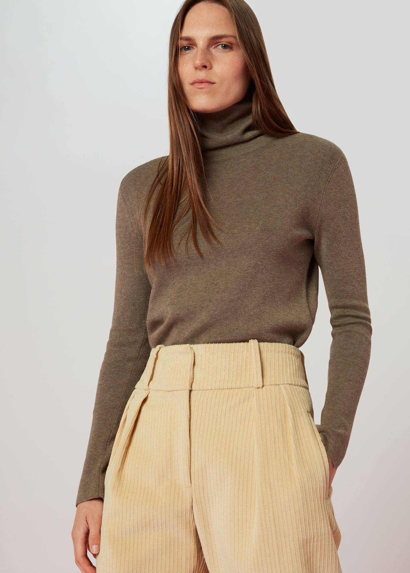 Beige Suki Cord Trouser WHISTLES Whistles UK