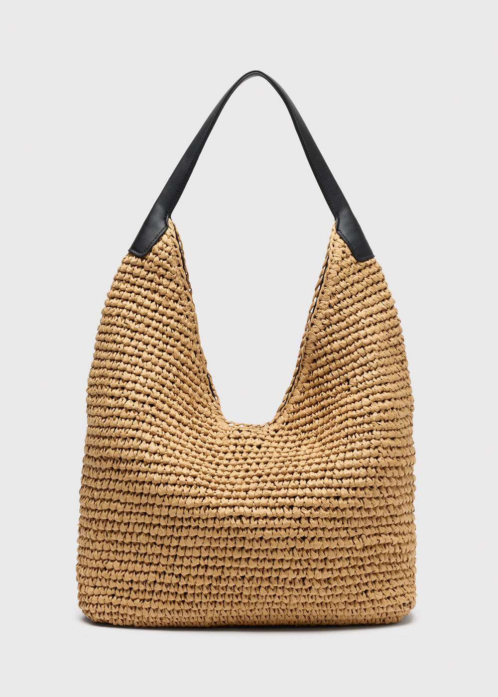 Triangular Straw Tote