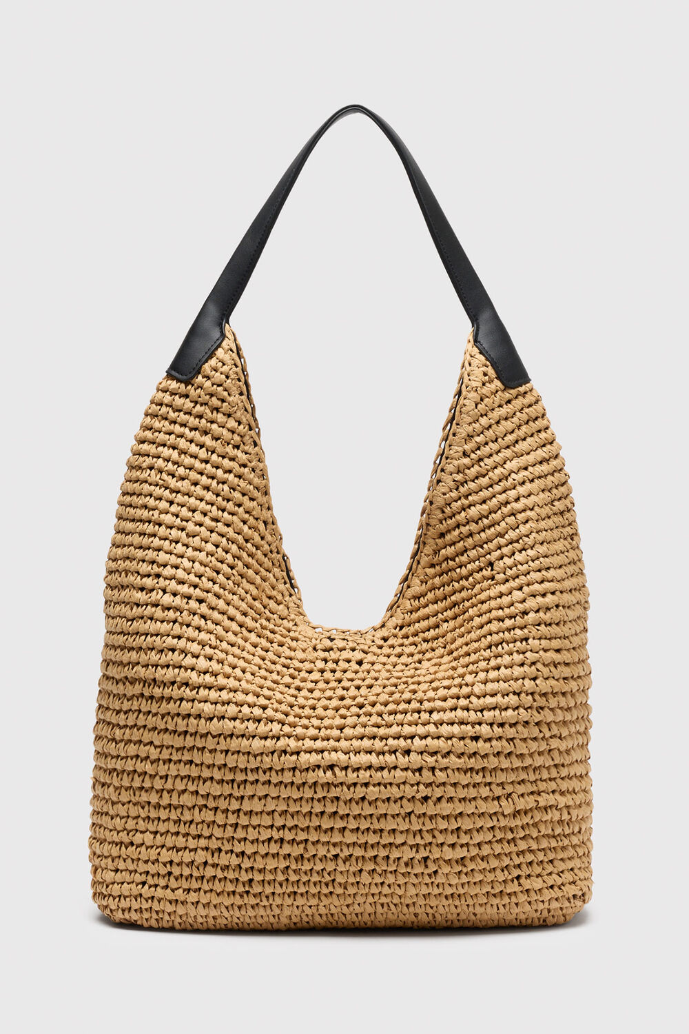 Triangular Straw Tote