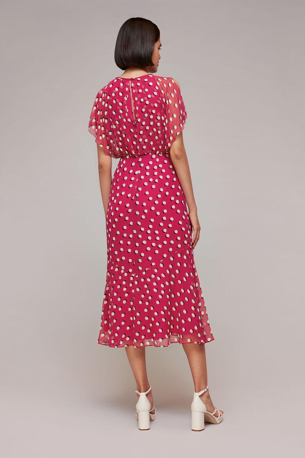 Moon Spot Print Dress