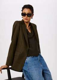 Relaxed Hopsack Blazer