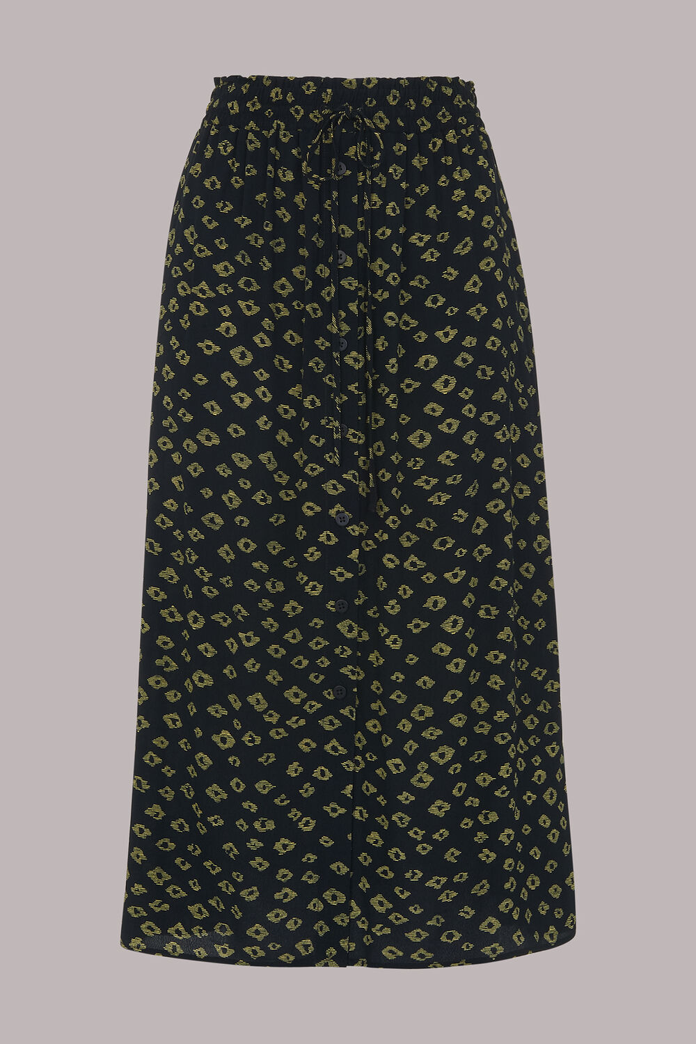 Abstract Gem Print Skirt