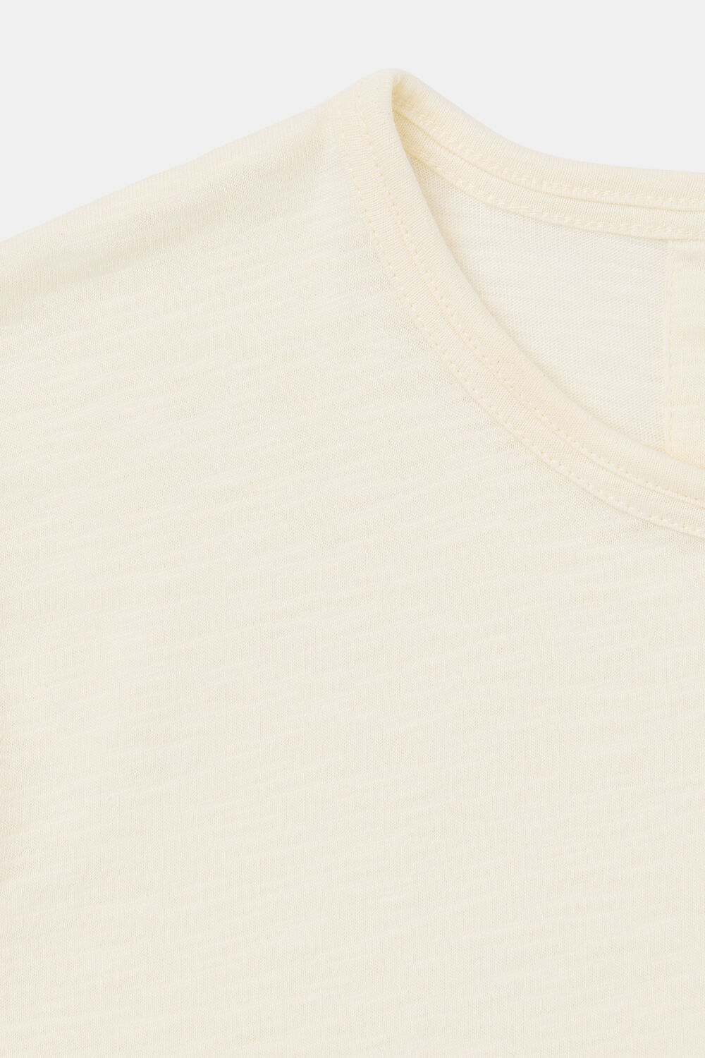 Cream Posie Double Trim Tee