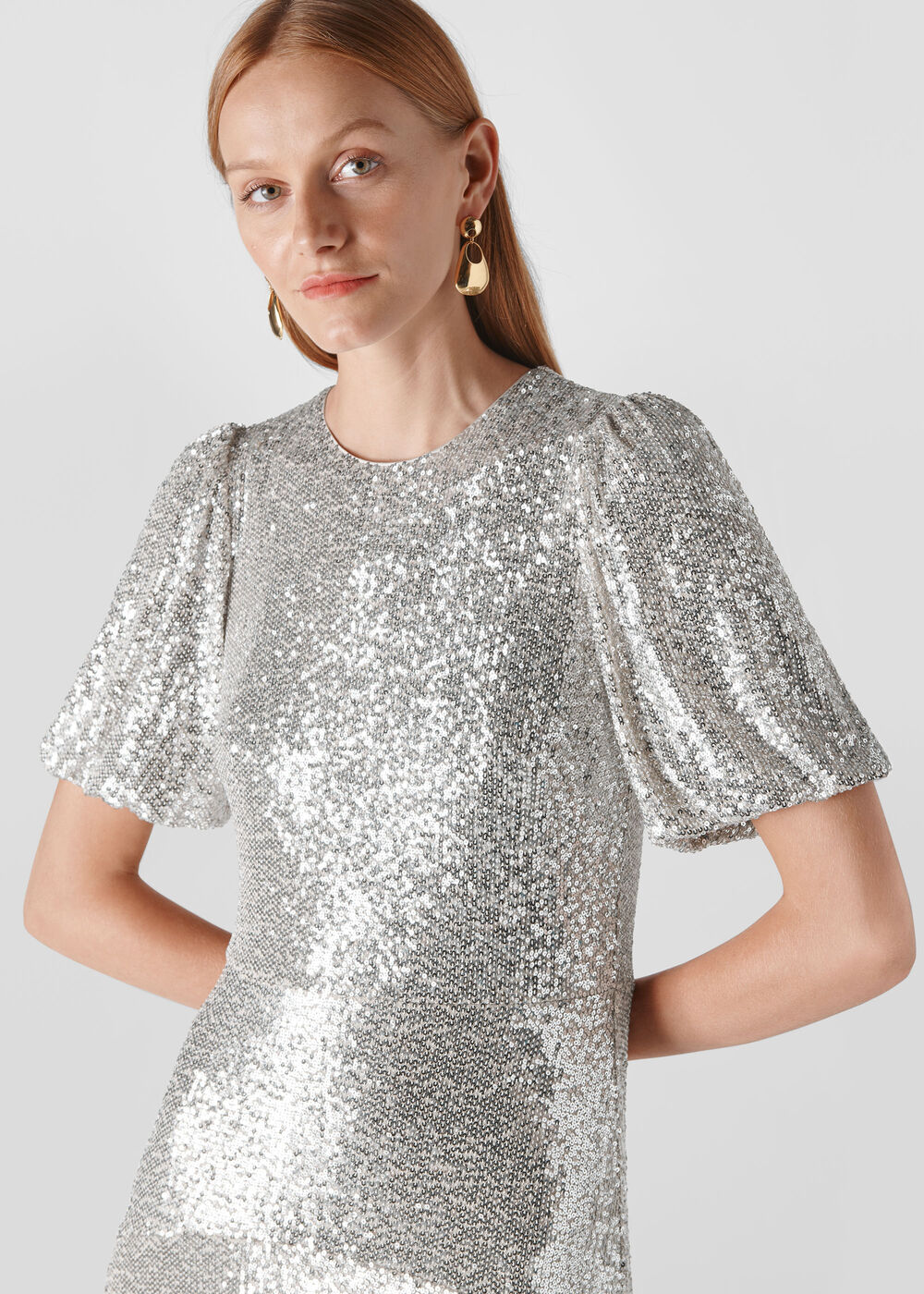 Arabelle Sequin Midi Dress