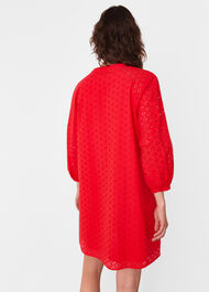 Broderie Cotton Mini Dress