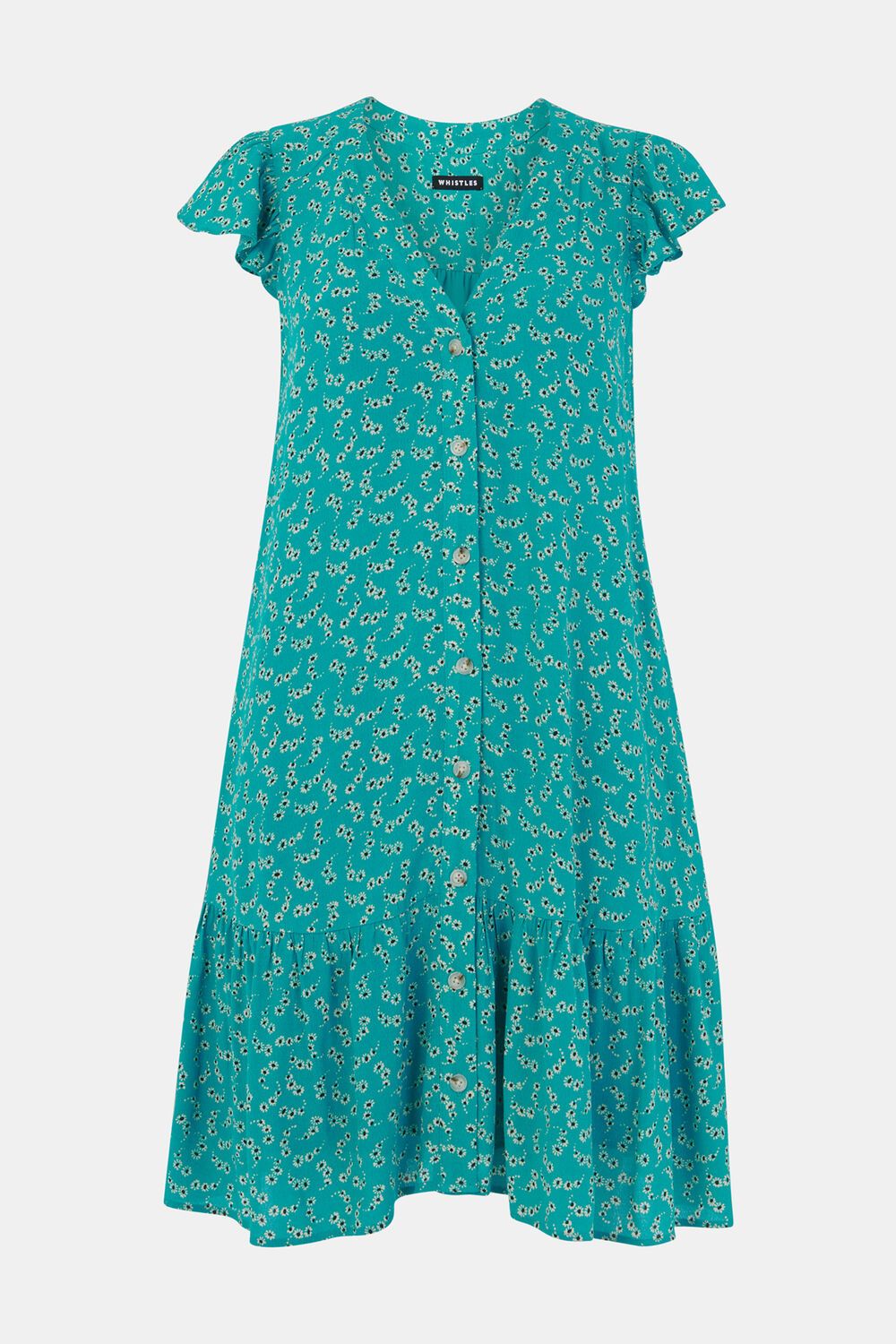 Petite Floral Crescent Flippy Dress