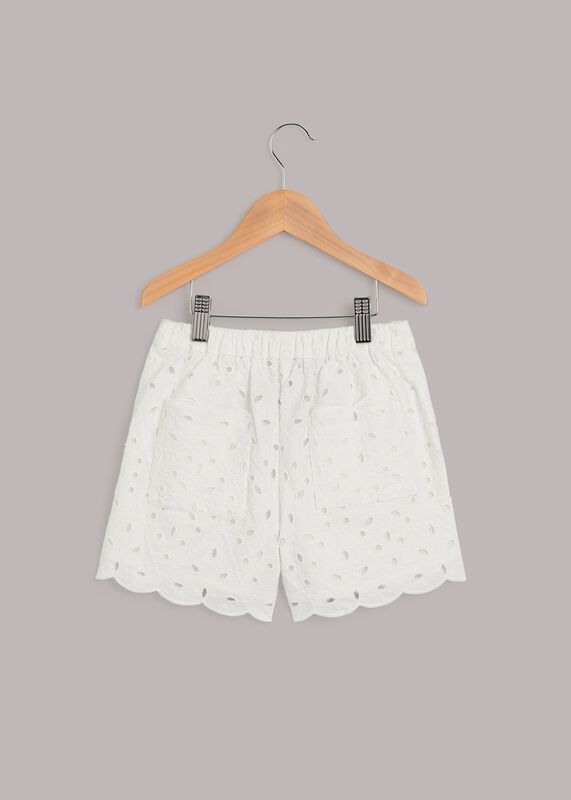 Ivory Broderie Short