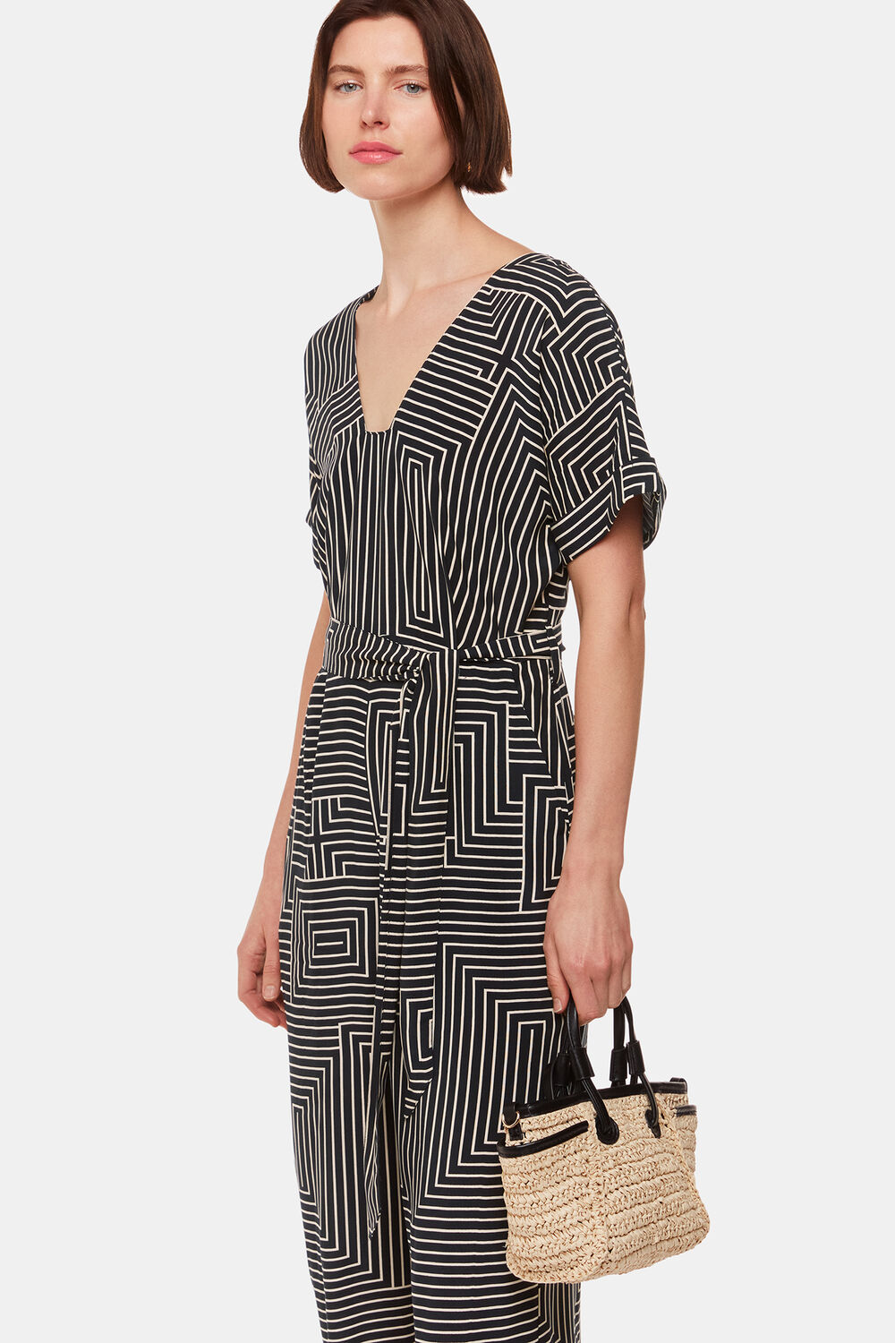 Angled Stripe Jumpsuit