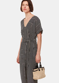Angled Stripe Jumpsuit