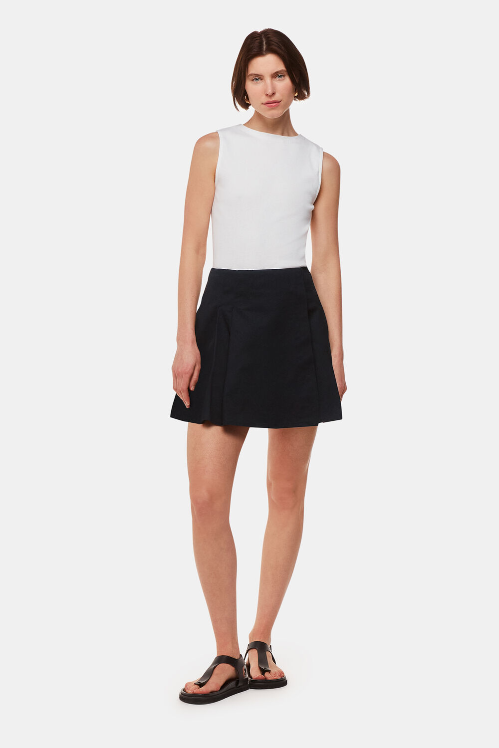 Pleated Mini Skirt