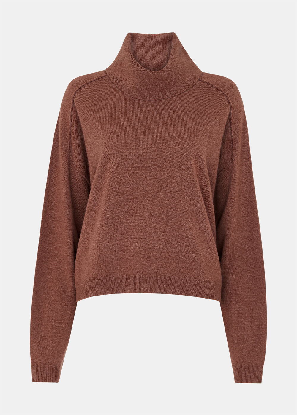 Wool Cowl Neck Knit Jumper