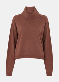 Wool Cowl Neck Knit Jumper