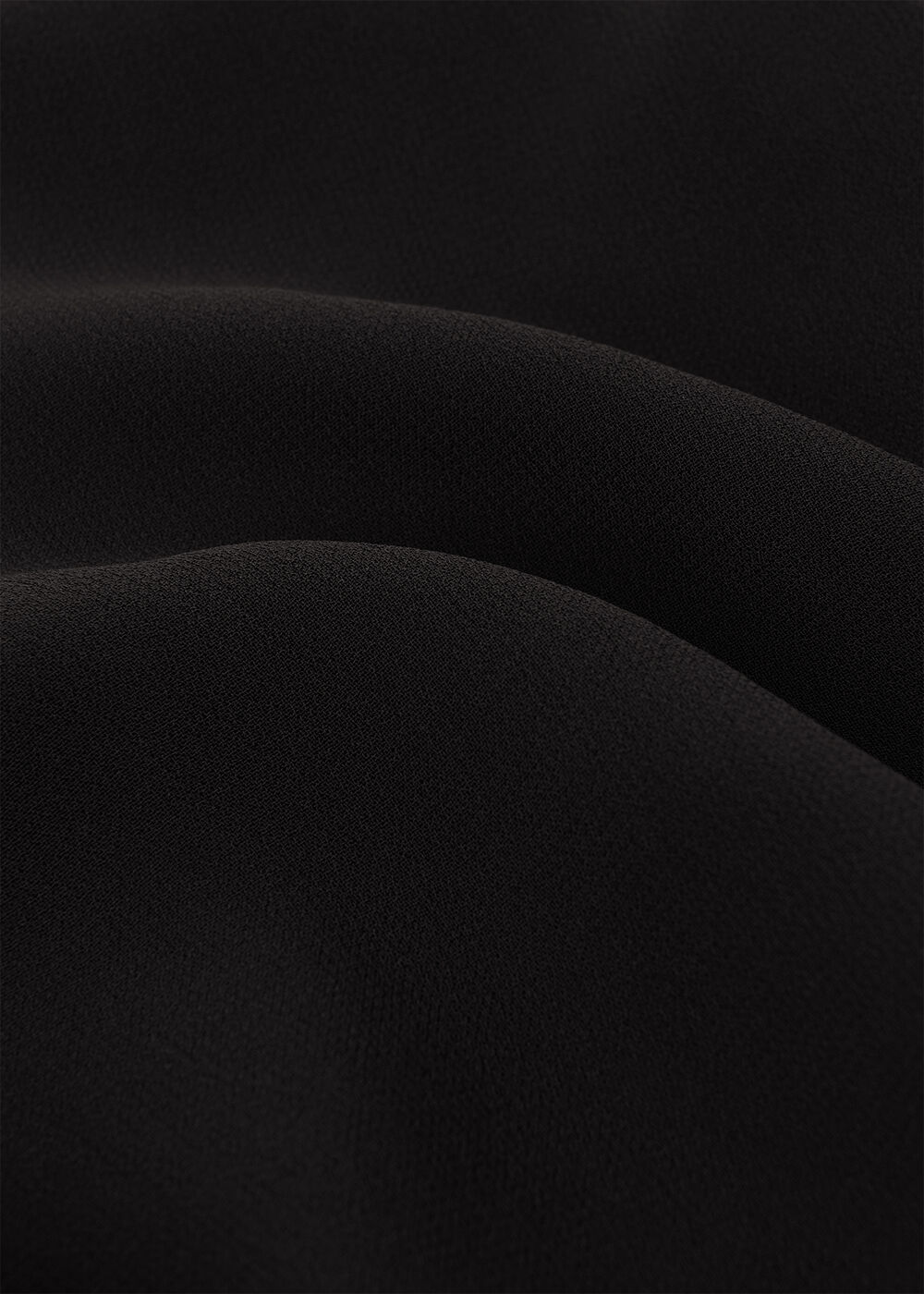 Sheer V Neck Frill Blouse