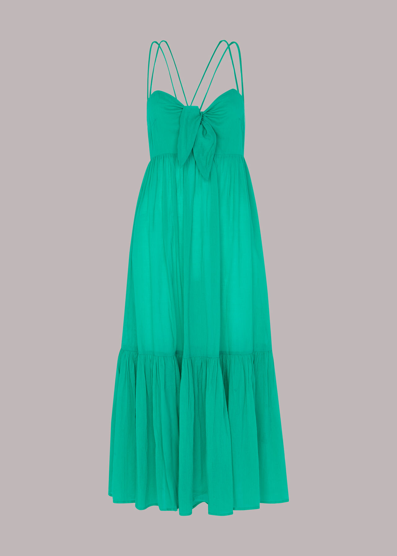 Green Tie Front Beach Dress | WHISTLES