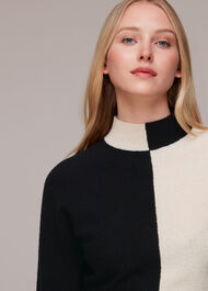 Checkerboard Wool Jumper