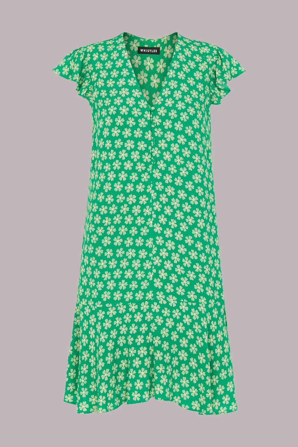 Daisy Check Print Flippy Dress