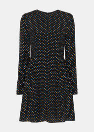 Petite Scattered Hearts Flippy Dress