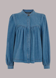 Mollie Chambray Denim Blouse