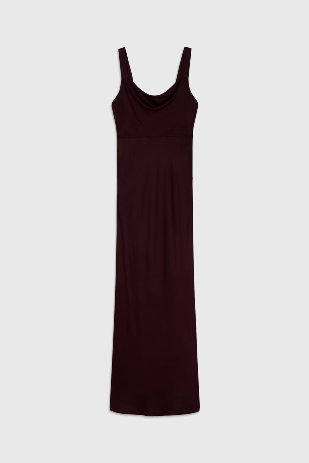 Plum Thea Cowl Satin Maxi Dress