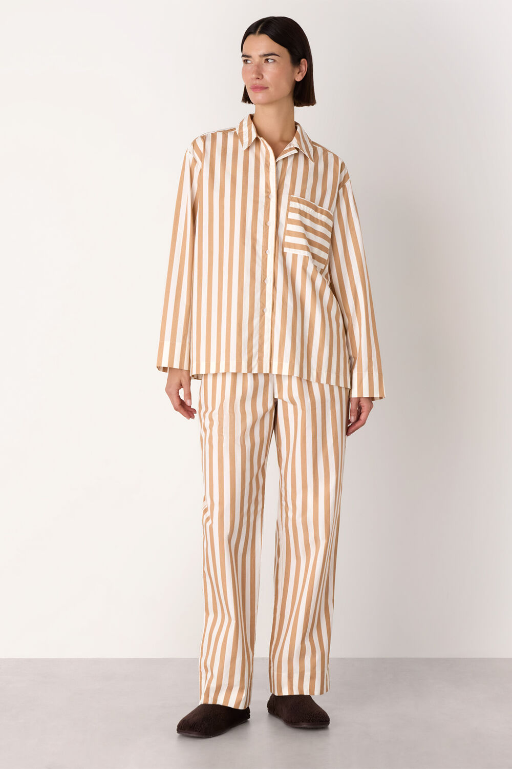 Cotton Stripe Pyjama Shirt