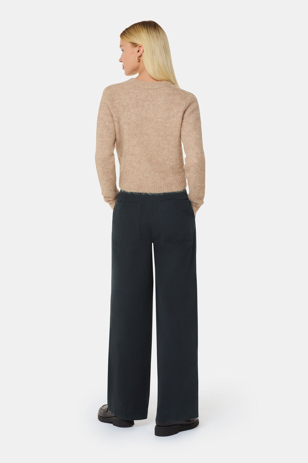 Washed Black Ruth Relaxed Leg Trouser