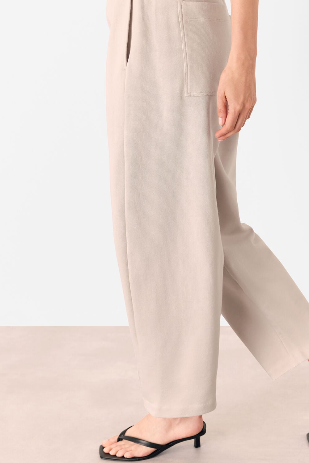 Neutral Barrel Leg Jersey Jogger