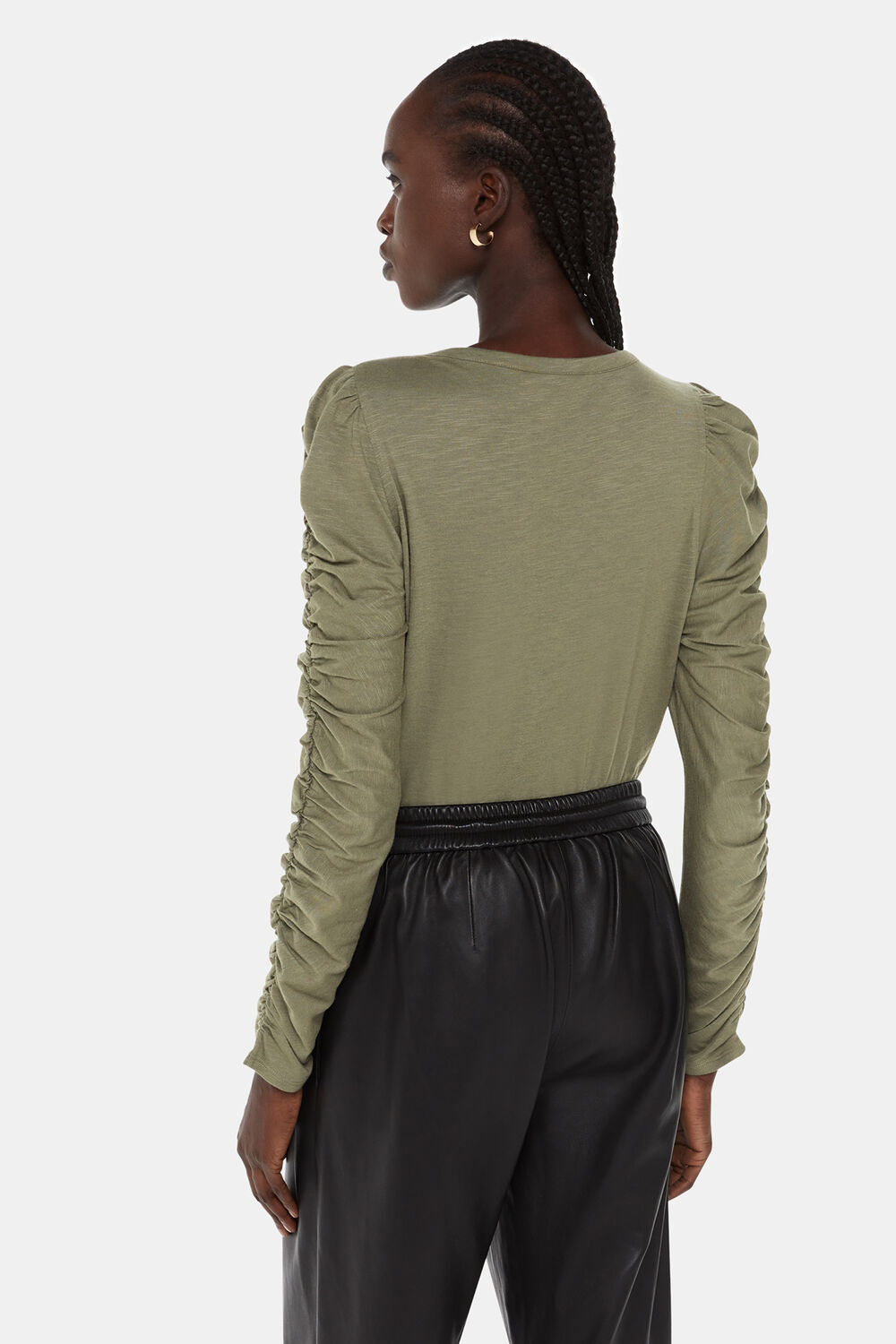 Ruched Sleeve Top