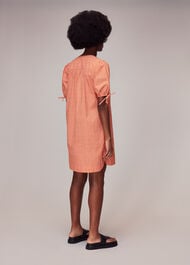 Ditsy Square Button Up Dress