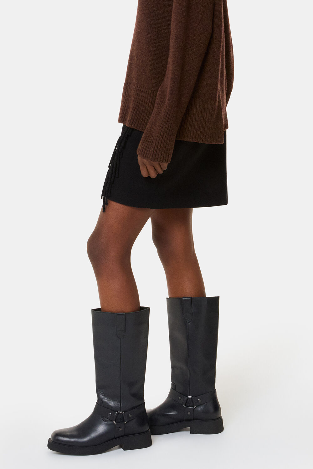Matteo Knee High Biker Boot