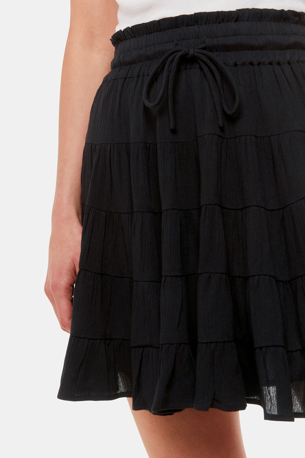 Black Violet Mini Skirt