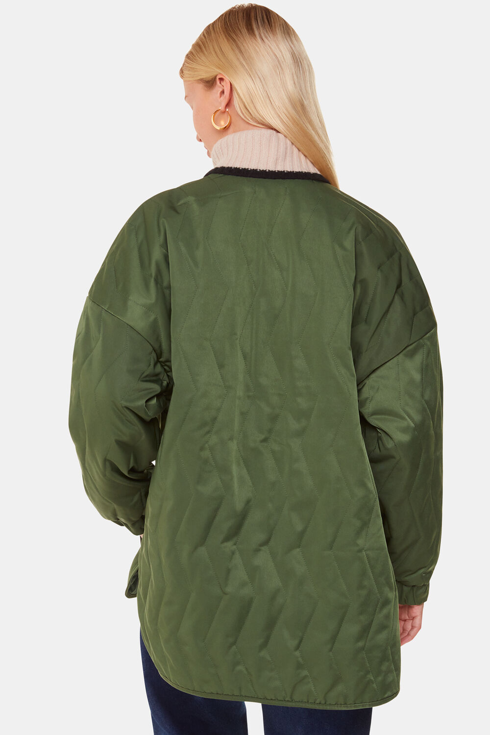 Khaki Esther Quilted Coat