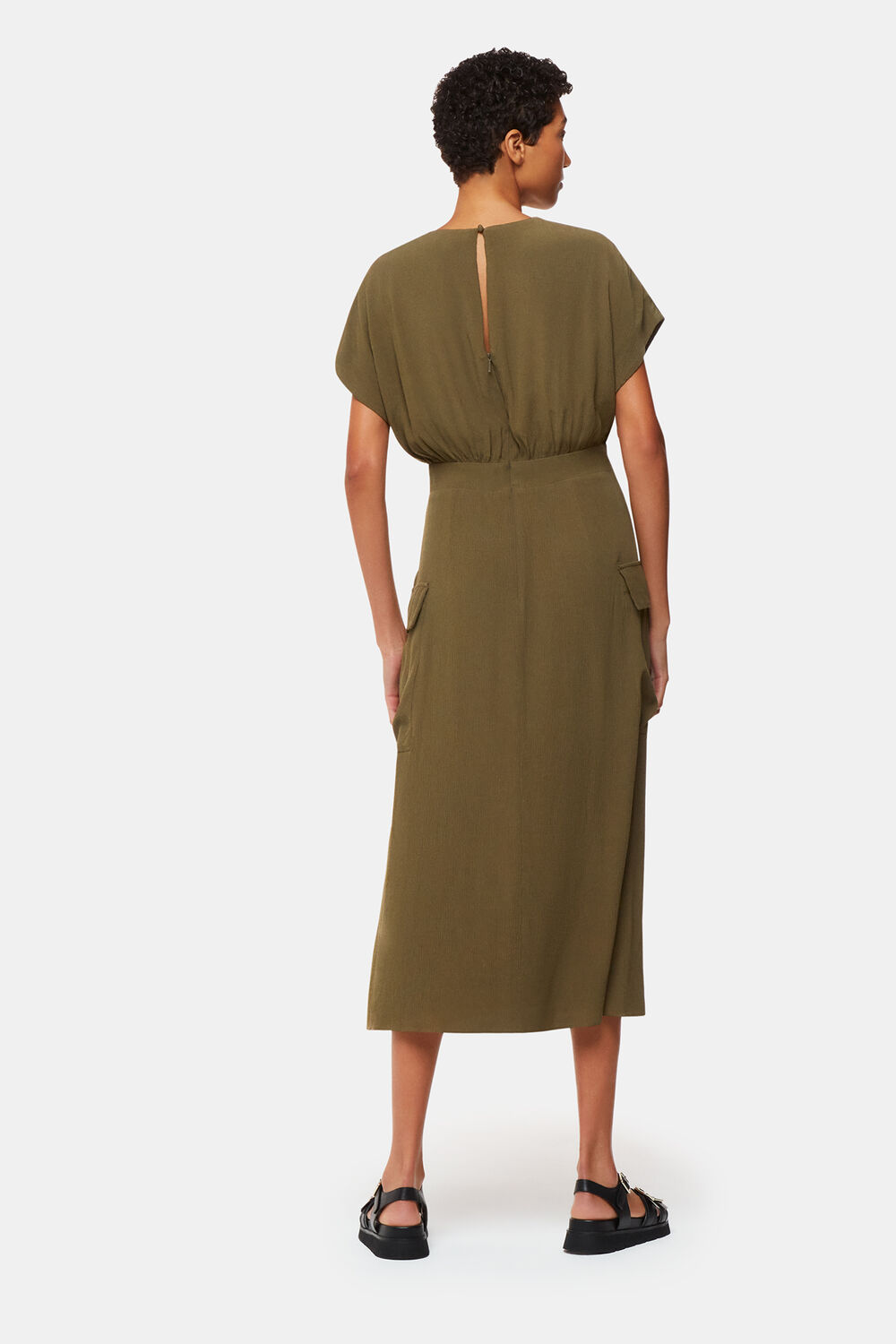 Pocket Detail Midi Dress