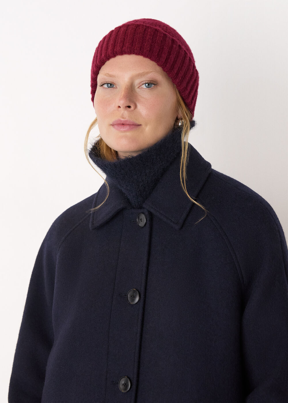 Brushed Lambswool Beanie Hat