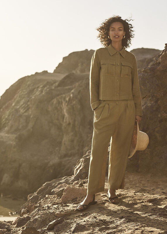 Olive Linen Coord