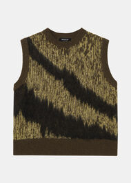 Zebra Print Knitted Tank