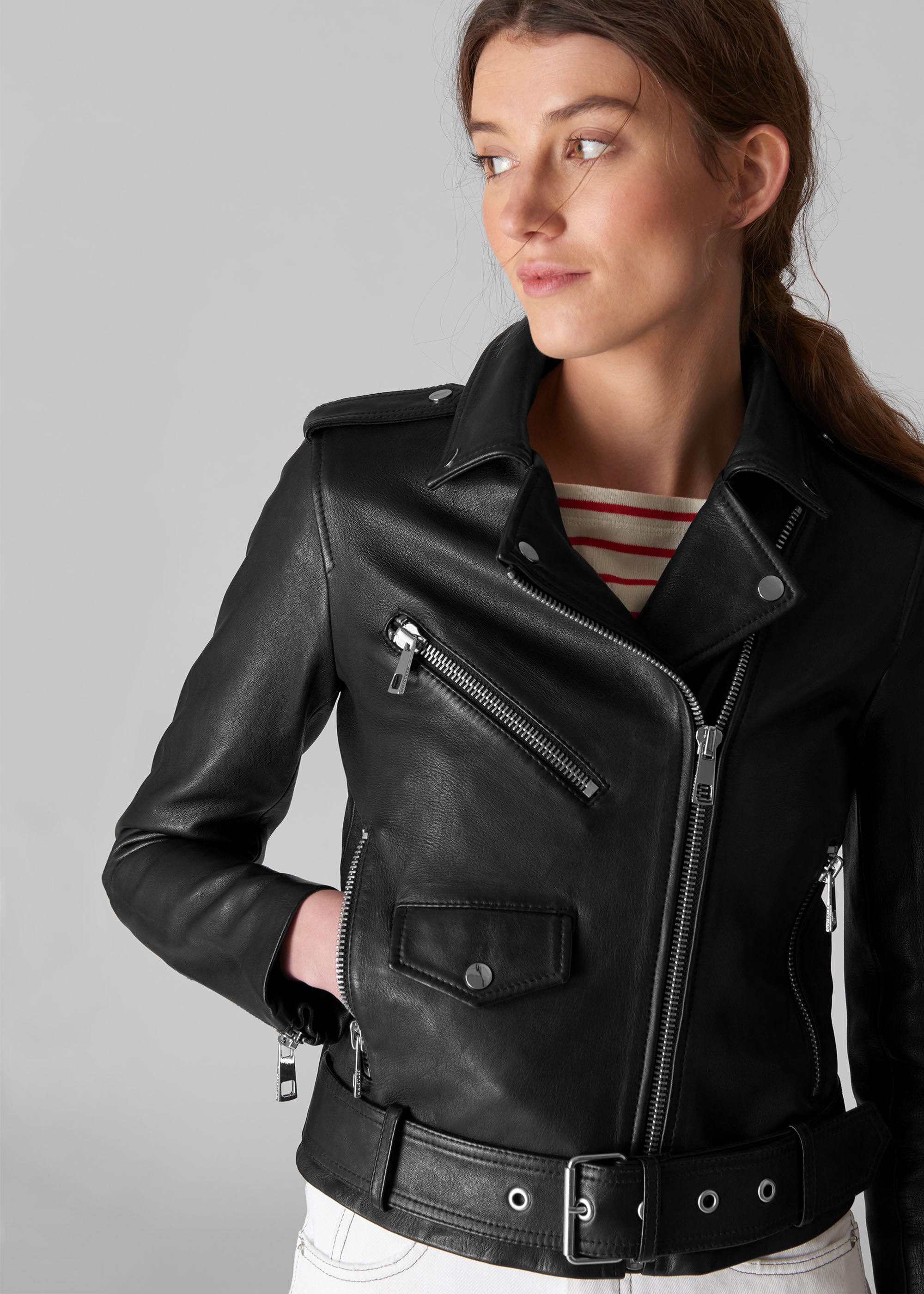 Whistles black sale jacket