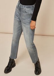 Stretch Frayed Slim Jean