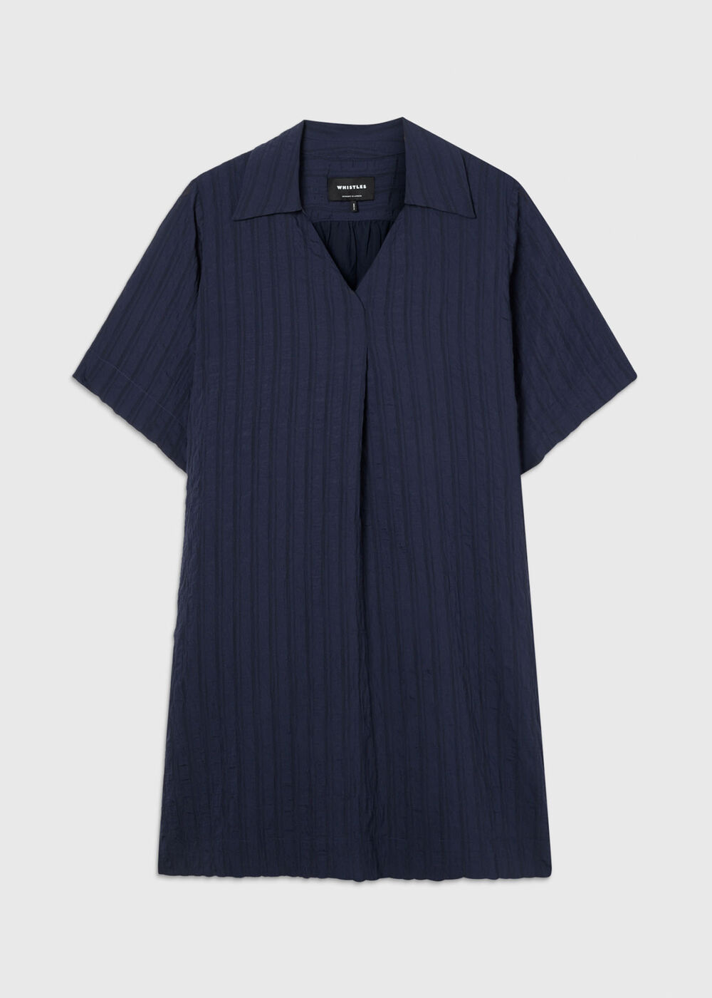 Textured Relaxed Short Dress