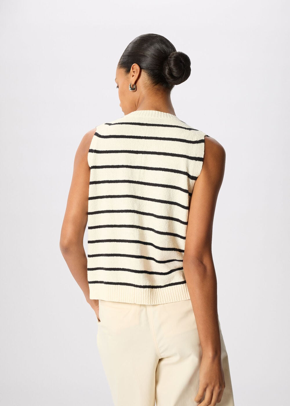 Stripe Boucle Textured Tank