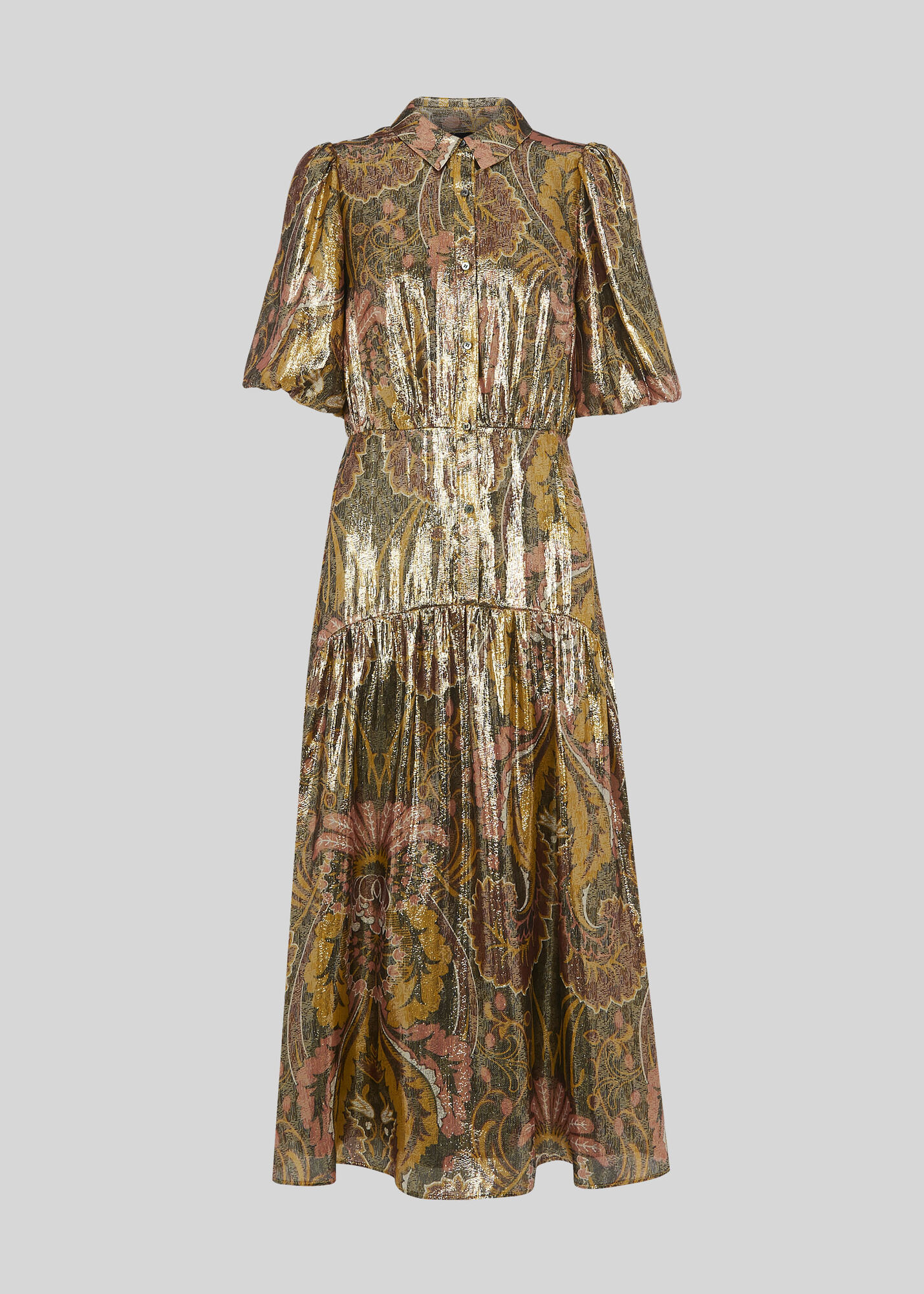 Multicolour Paisley Metallic Dress WHISTLES Whistles UK