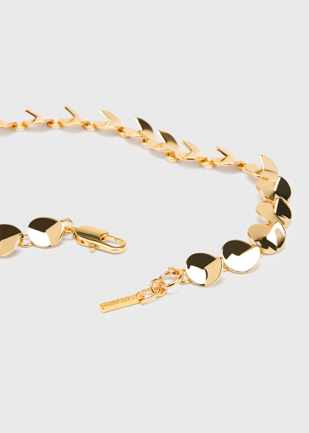 Gold Detailed Circular Chain Belt