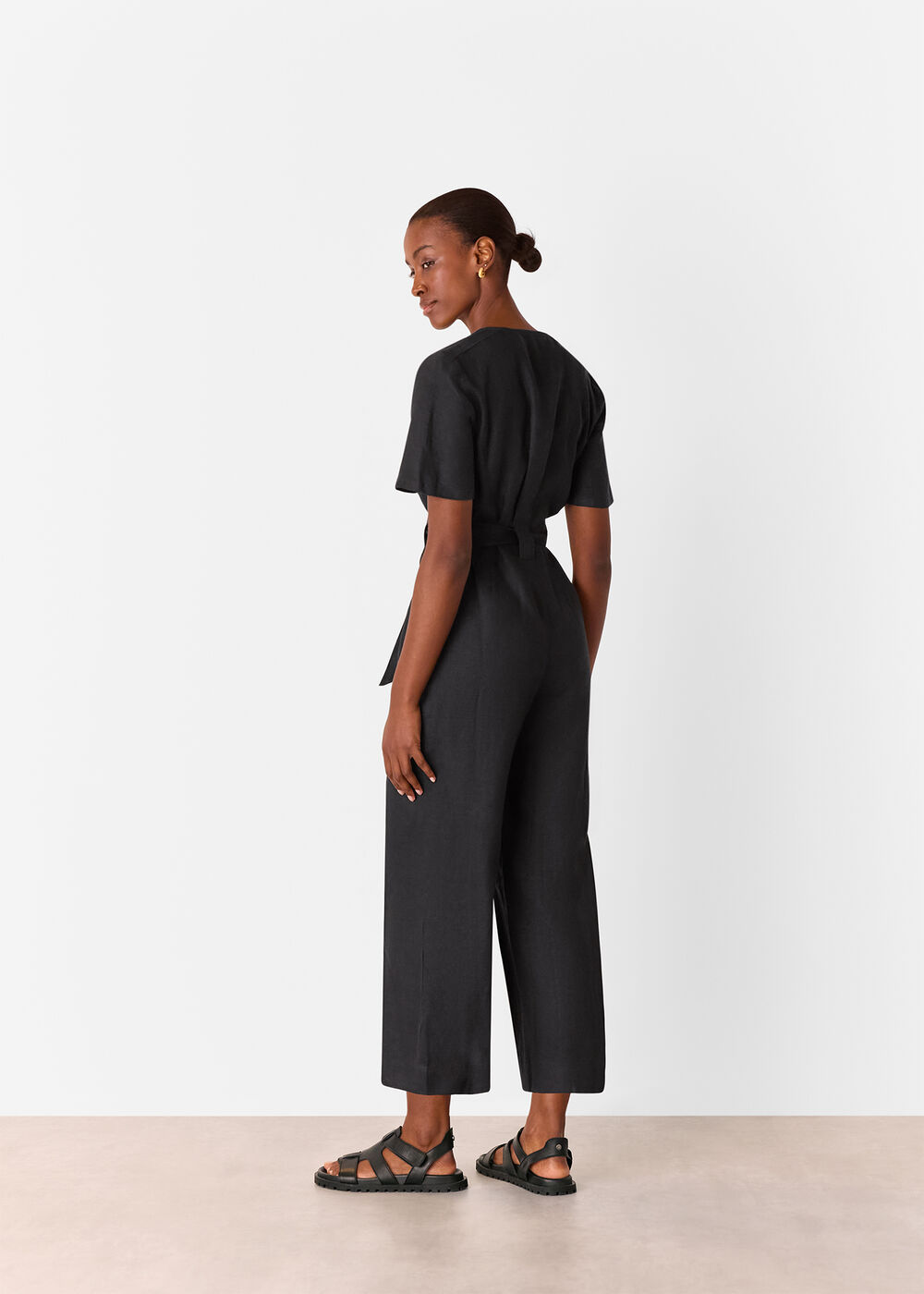 Fiona Linen Button Jumpsuit
