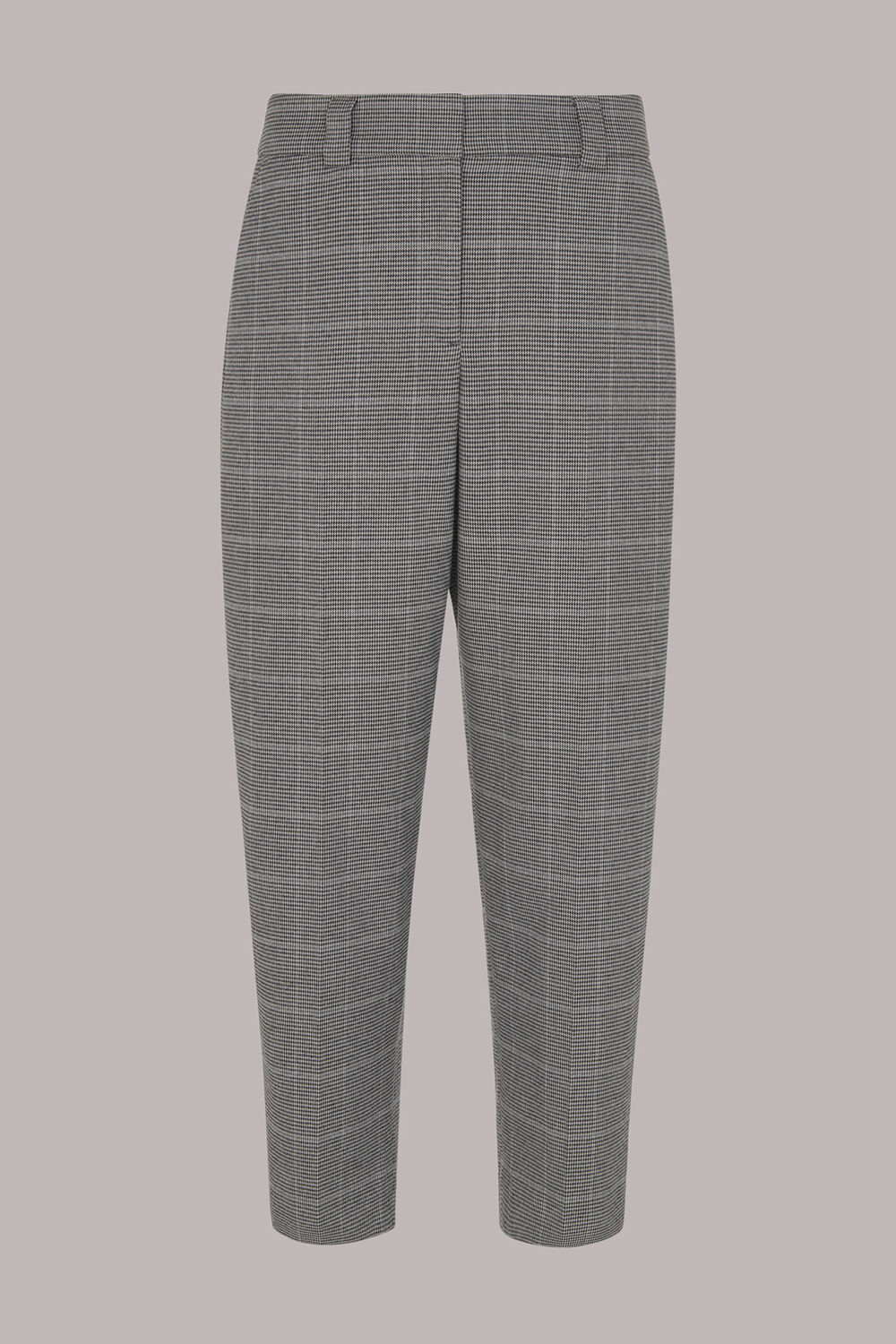 Brown Lucie Check Cigarette Trouser
