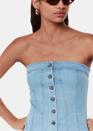 Denim Corset Top