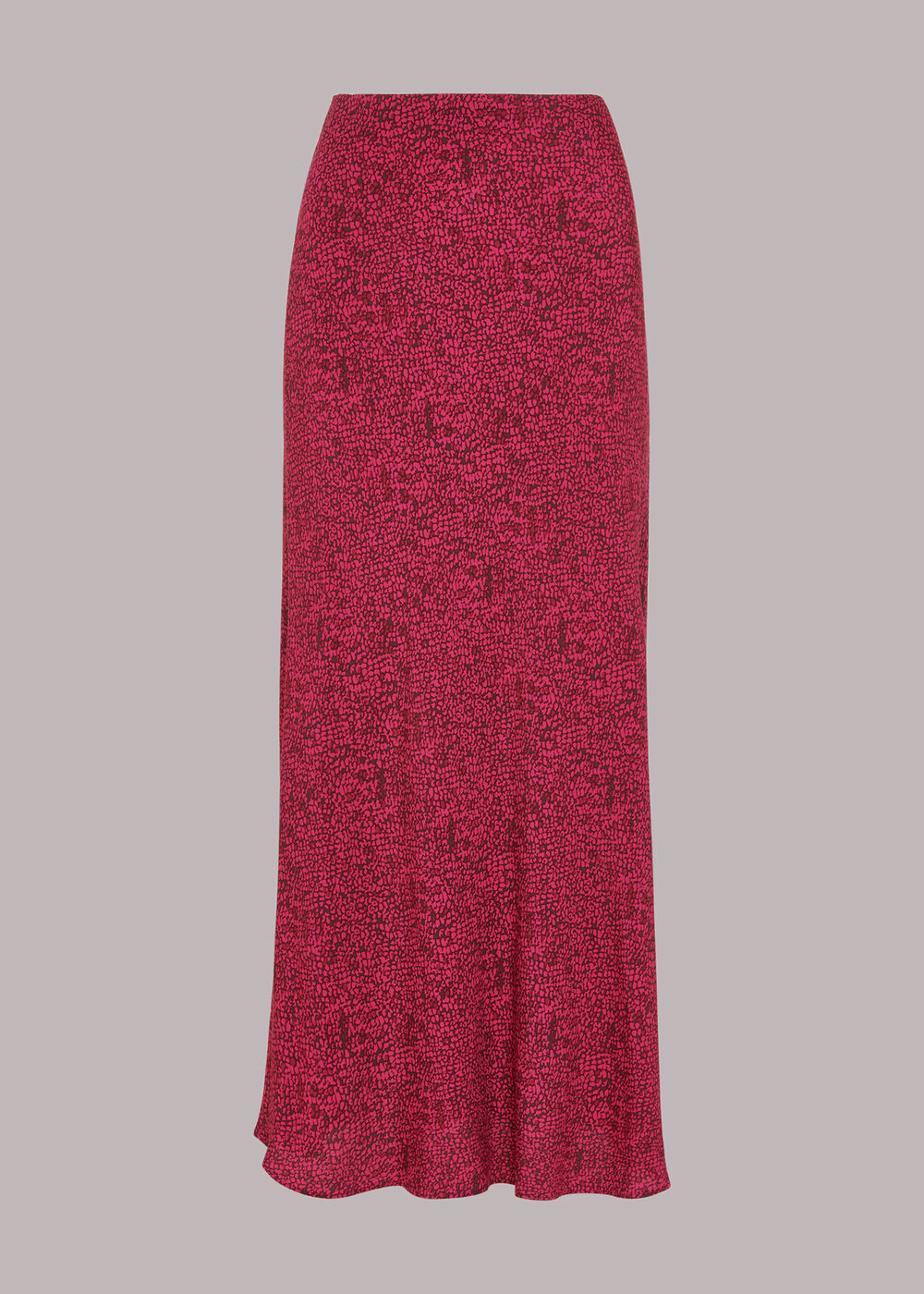 Abstract Snake Bias Cut Skirt