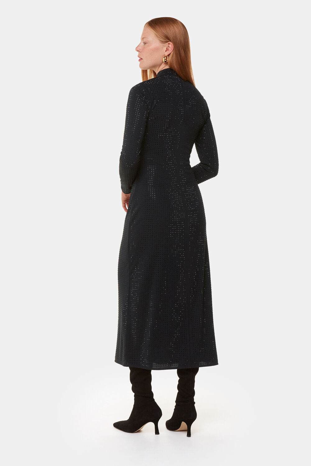 Hot Fix Jersey Midi Dress