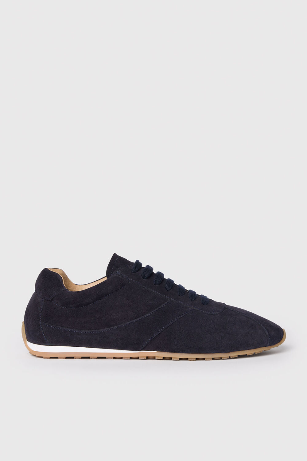Navy Soft Suede Unlined Sneaker
