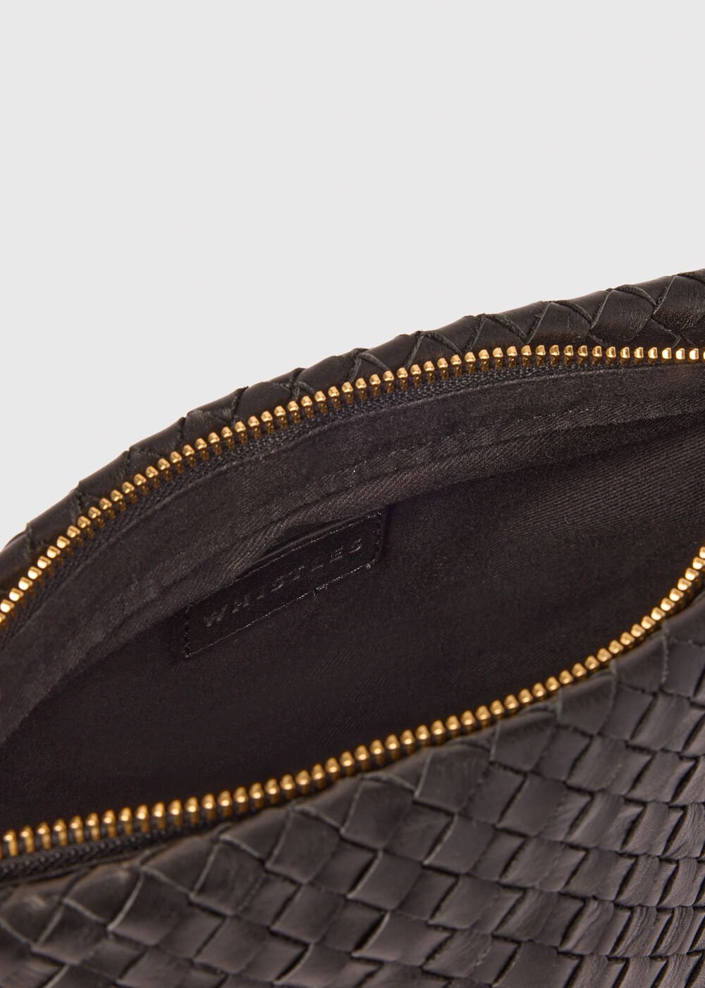 Avah Woven Zip Clutch